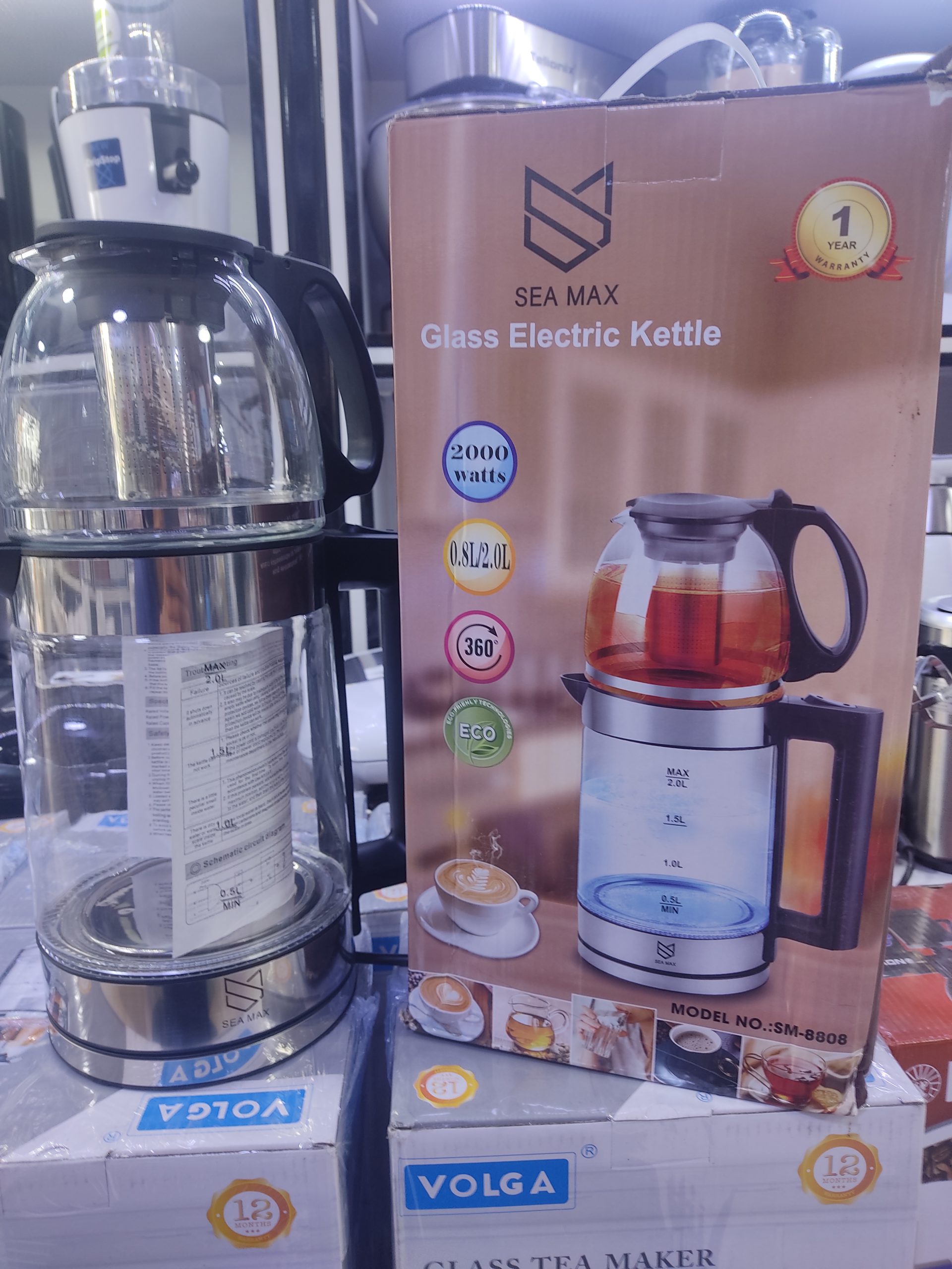 چایی ساز 2لیتری سیا مکس مدل sm8808 جدید