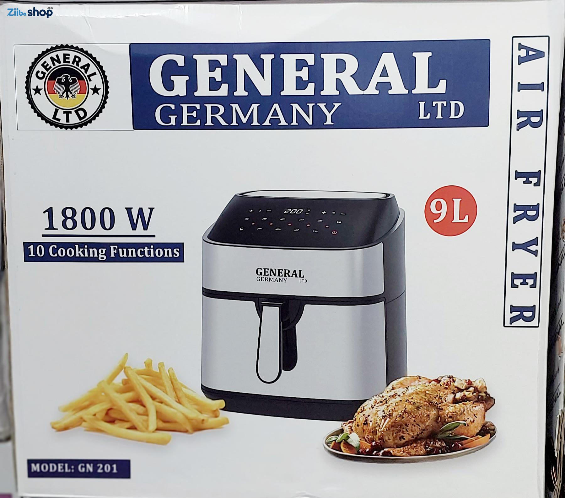 سرخ کن جنرال 9 لیتری مدلAir Fryer GN201 General گارانتی 12 ماه