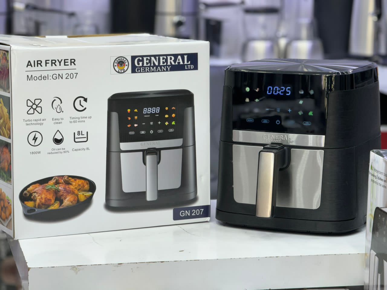سرخ کن بدون روغن _GENERALgermanyجنرال8لیتری 12 برنامه مدل GN_207 اصل